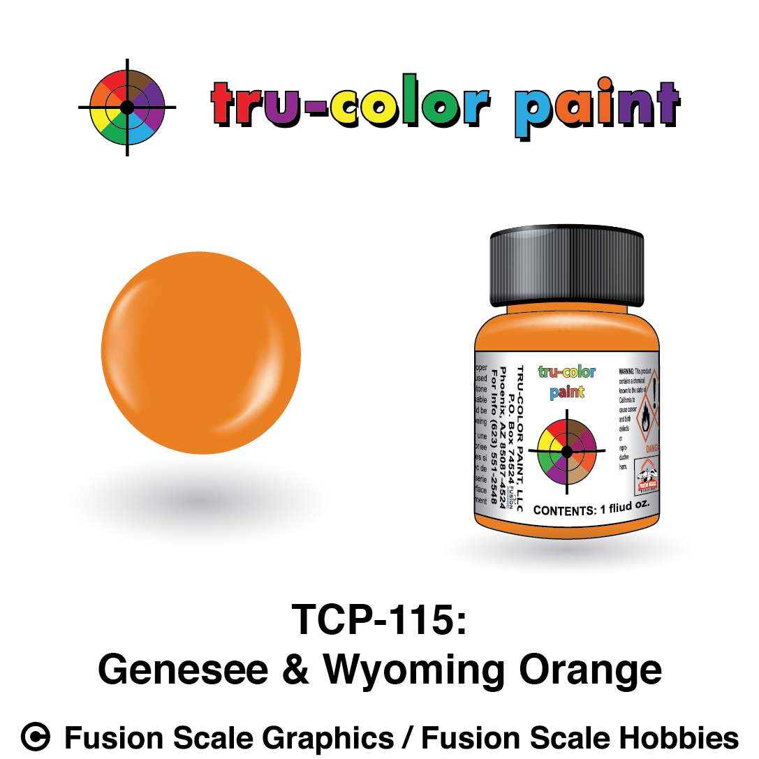 Tru Color Paint Genesee & Wyoming Orange 1 oz