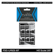 HO Scale EMD SD70ACe & SD70M-2 Locomotive Window Masking Set