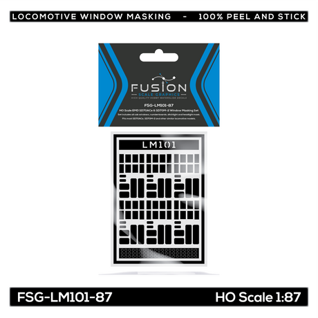 HO Scale EMD SD70ACe & SD70M-2 Locomotive Window Masking Set