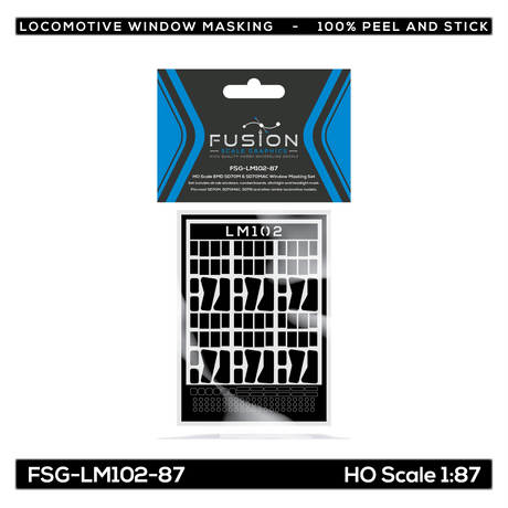 HO Scale EMD SD70M & SD70MAC Locomotive Window Masking Set