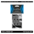 HO Scale GE GEVO Locomotive Window Masking Set