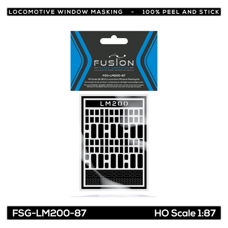 HO Scale GE GEVO Locomotive Window Masking Set
