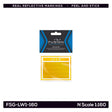 N Scale Railroad Locomotive Yellow Reflective Sill Stripes Set | Fusion Scale Graphics