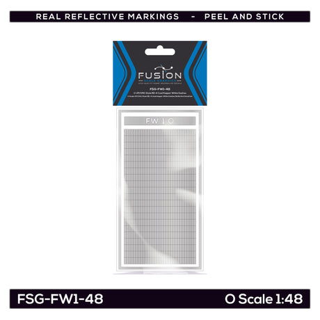 O Scale UP/CMO Style RD-4 Coal Hopper White Dashes Reflective Decal Set | Fusion Scale Graphics