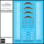 HO Scale Amtrak Veterans NPCU Cabbage 90208 90221 Decal Set