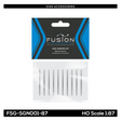 HO Scale Silver T-Post 10 Pack