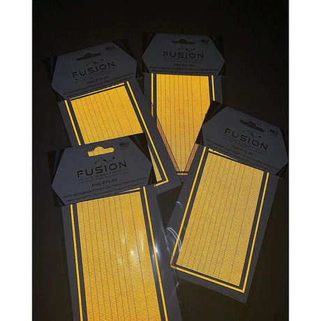 O Scale Railroad Freight Car Yellow Reflective Markings Set