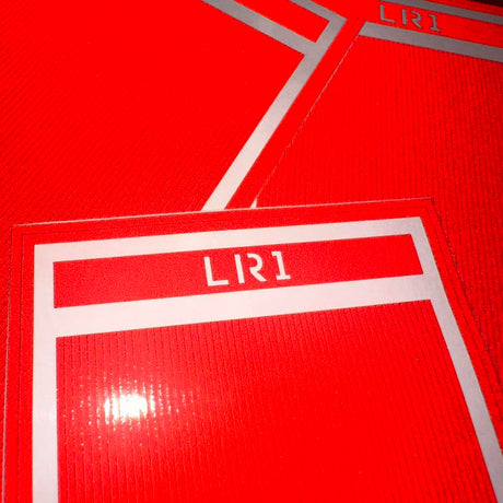 HO Scale Railroad Locomotive Red Reflective Markings Set
