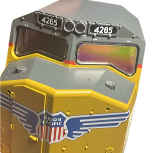 Locomotive Window Iridescent Effect Film Set | Holographic Window Film for Model Trains