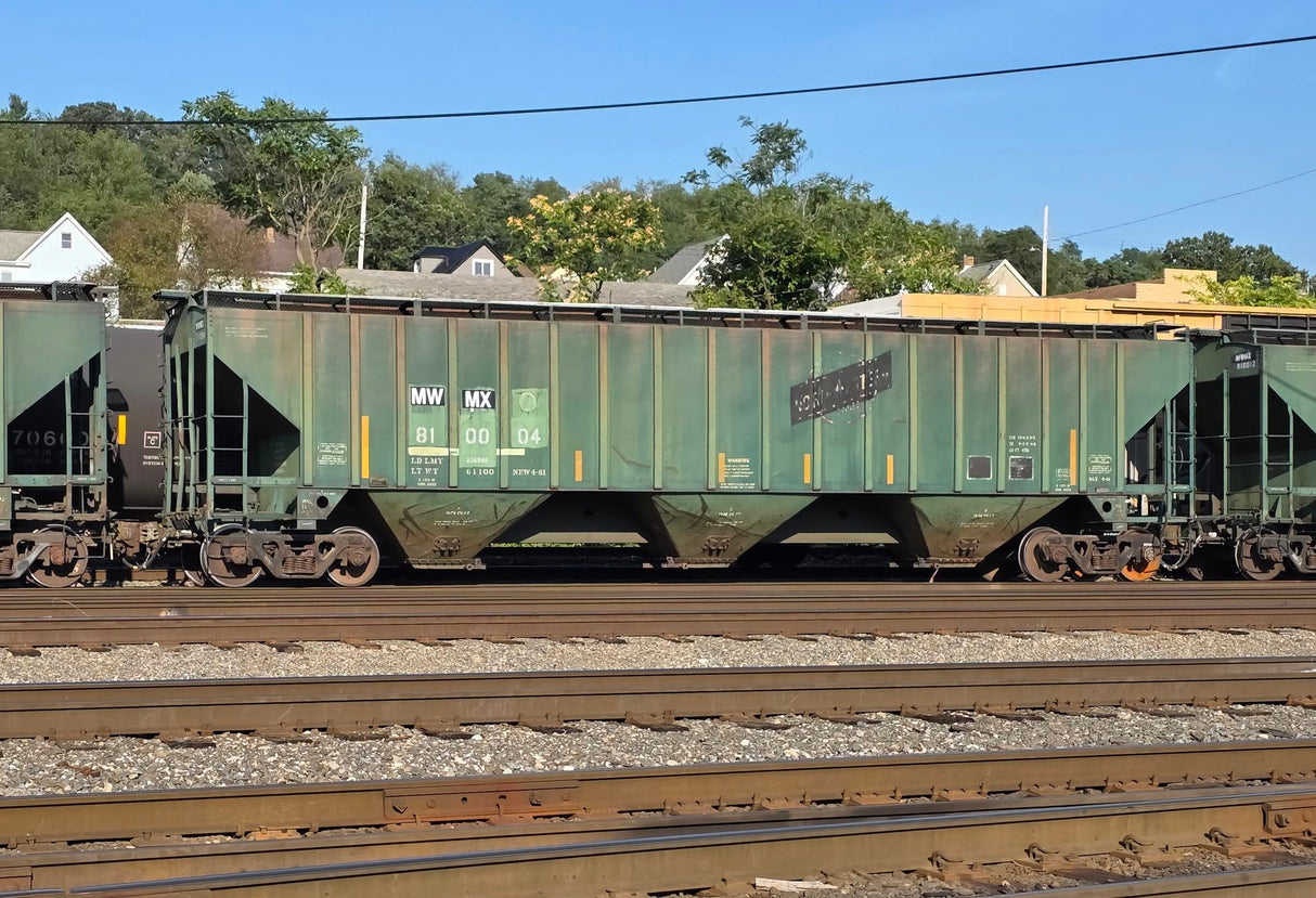 HO Scale MWMX Ex CNW Covered Hoppers Patch Decal Set