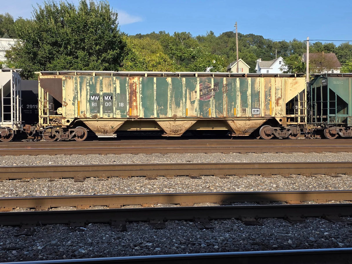 HO Scale MWMX Ex CNW Covered Hoppers Patch Decal Set