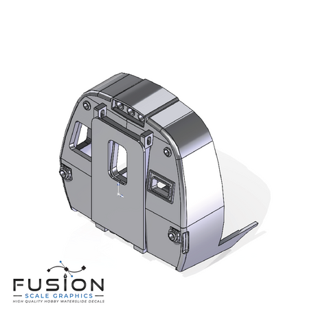 N Scale Amtrak ex Metroliner Cab Car Conversion Kit Modern Plate with Ditch Lights