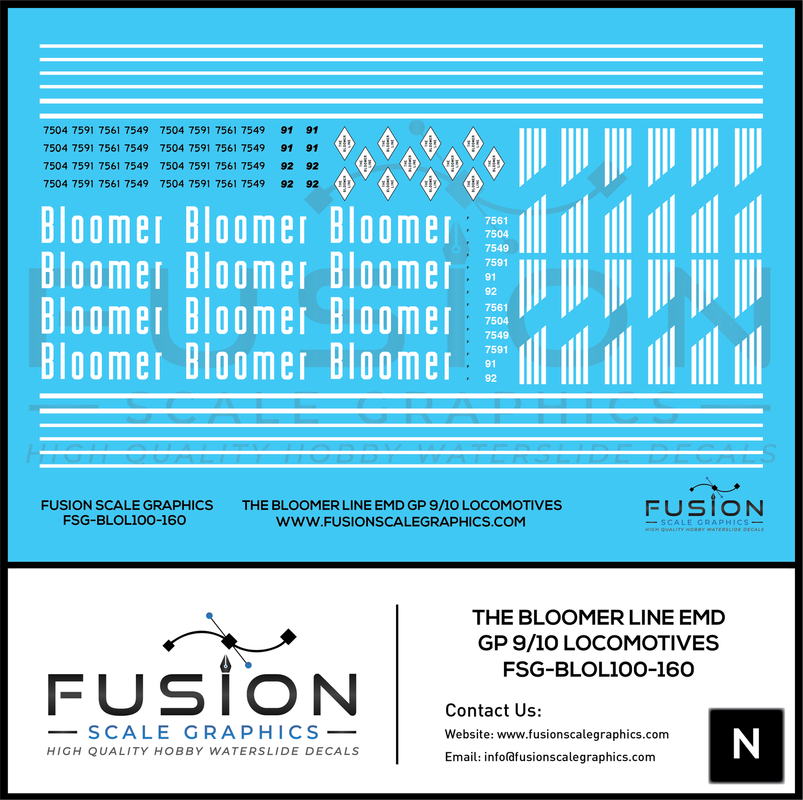 N Scale Decals – Fusion Scale Graphics