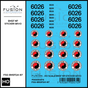 HO Scale BNSF 6026 Northern Pacific Sticker GEVO Decal Set
