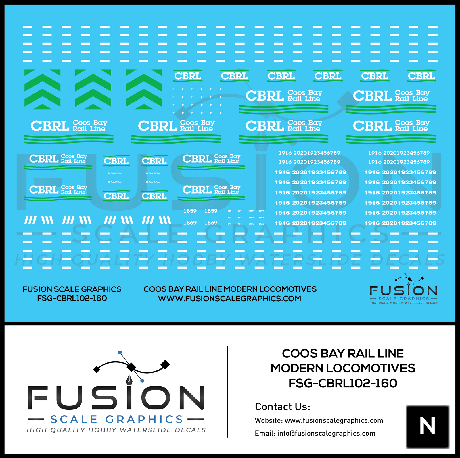 N Scale Decals – Fusion Scale Graphics