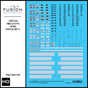 HO Scale CEFX Ex NRLX/CITX 4750 Hoppers Patching Decal Set