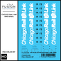HO Scale Chicago Rail Link EMD GP18 14 & 15 Locomotive Decal Set