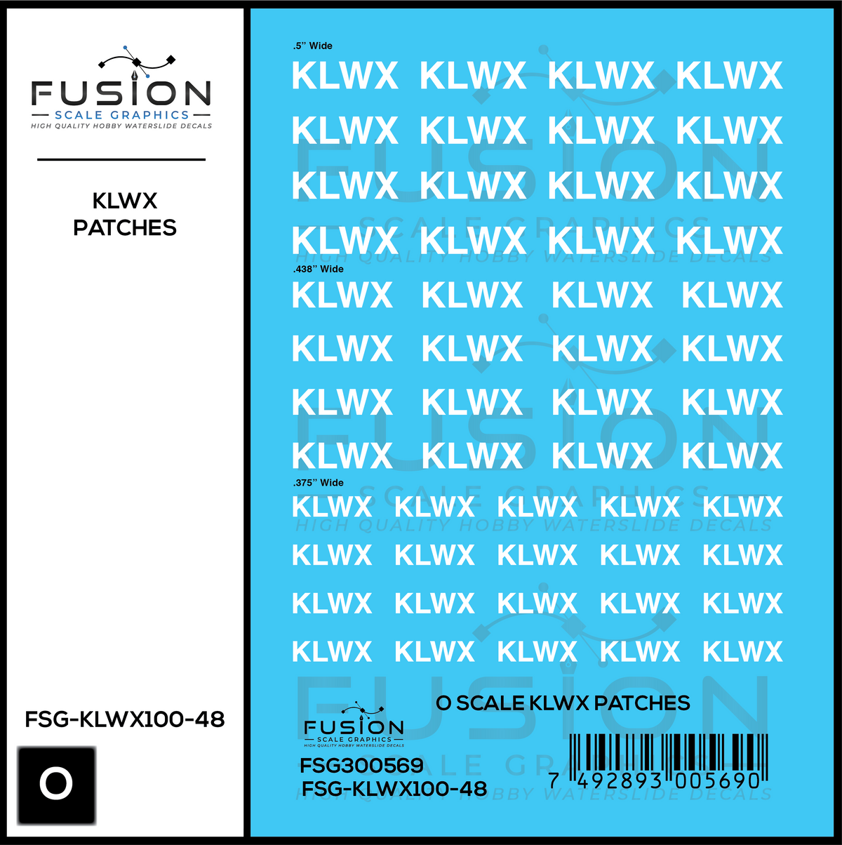O Scale KLWX Locomotive Patches Decal Set – Fusion Scale Graphics