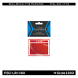 N Scale Railroad Locomotive Red Reflective Markings Set