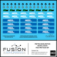 HO Scale Metra Burlington Budd Logos Decal Set