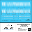 HO Scale MWCX Freight Car Patching Decal Set Font 1 White