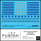 N Scale Norfolk Southern Ex CMQ GE AC4400CW Locomotive Patch Set