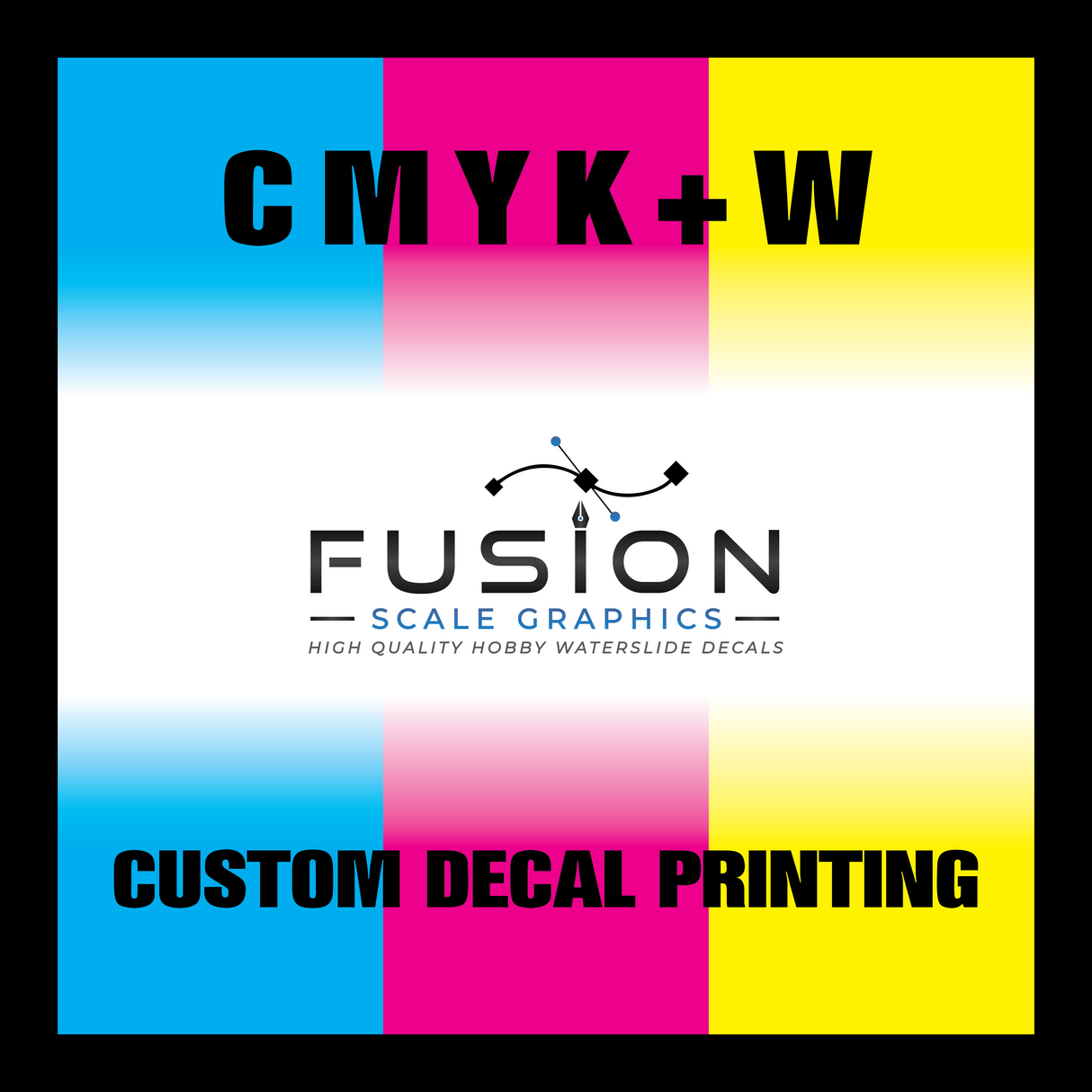 Fusion Scale Graphics Custom Waterslide Decal Printing A4 Full Sheet