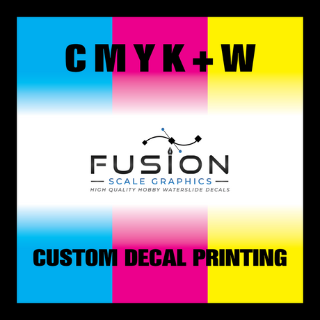 Fusion Scale Graphics Custom Waterslide Decal Printing A5 Half Sheet Sheet