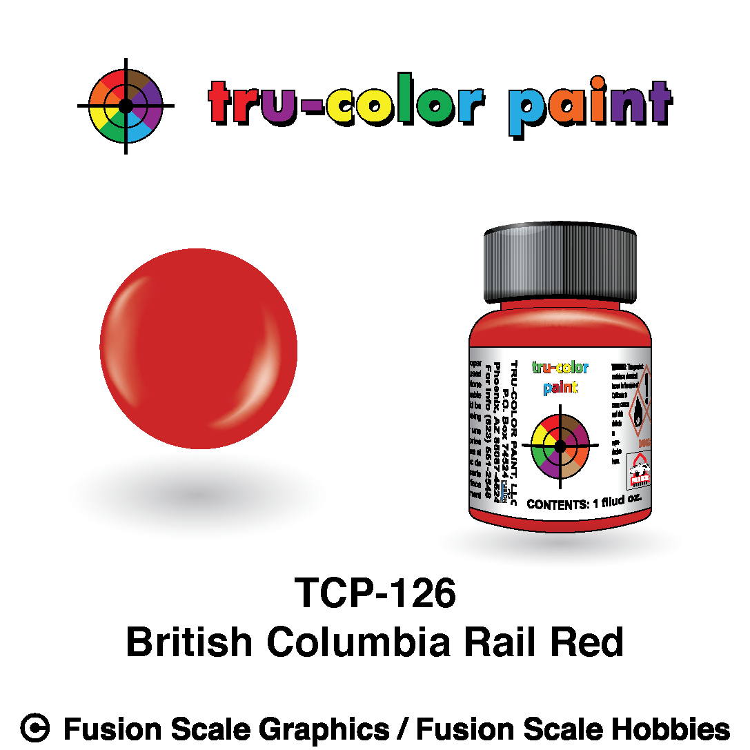 Red Paint Code Bc Tru Color Paint British Columbia Rail Red 1oz - 126 – Fusion Scale Graphics