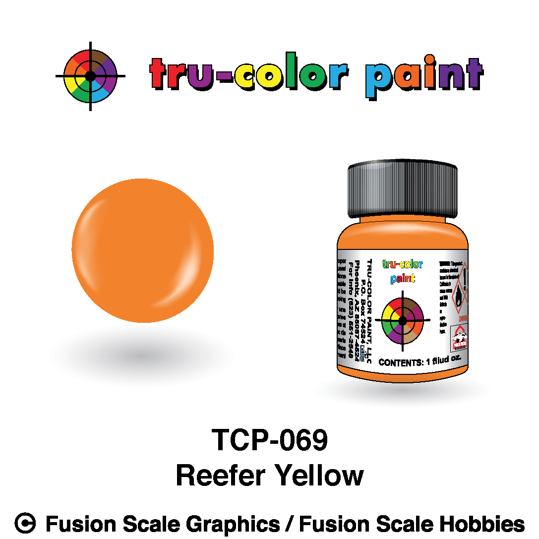 Reefer Color Tru Color Paint Reefer Yellow 1oz - 069 – Fusion Scale Graphics