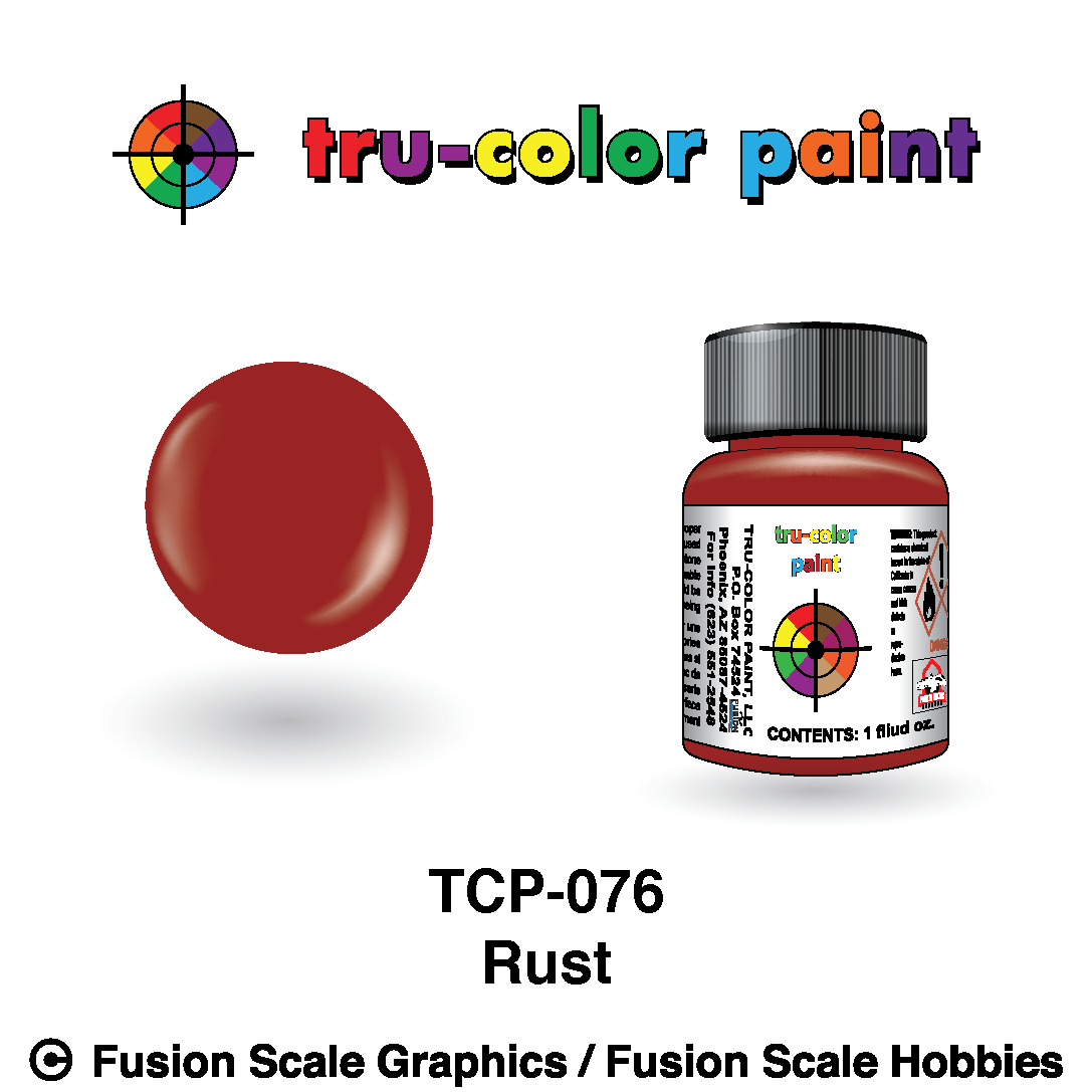 True Rust Color Tru Color Paint Rust 1oz - 076 – Fusion Scale Graphics