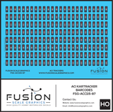 HO Scale ACI KarTrack Barcodes System Decal Set