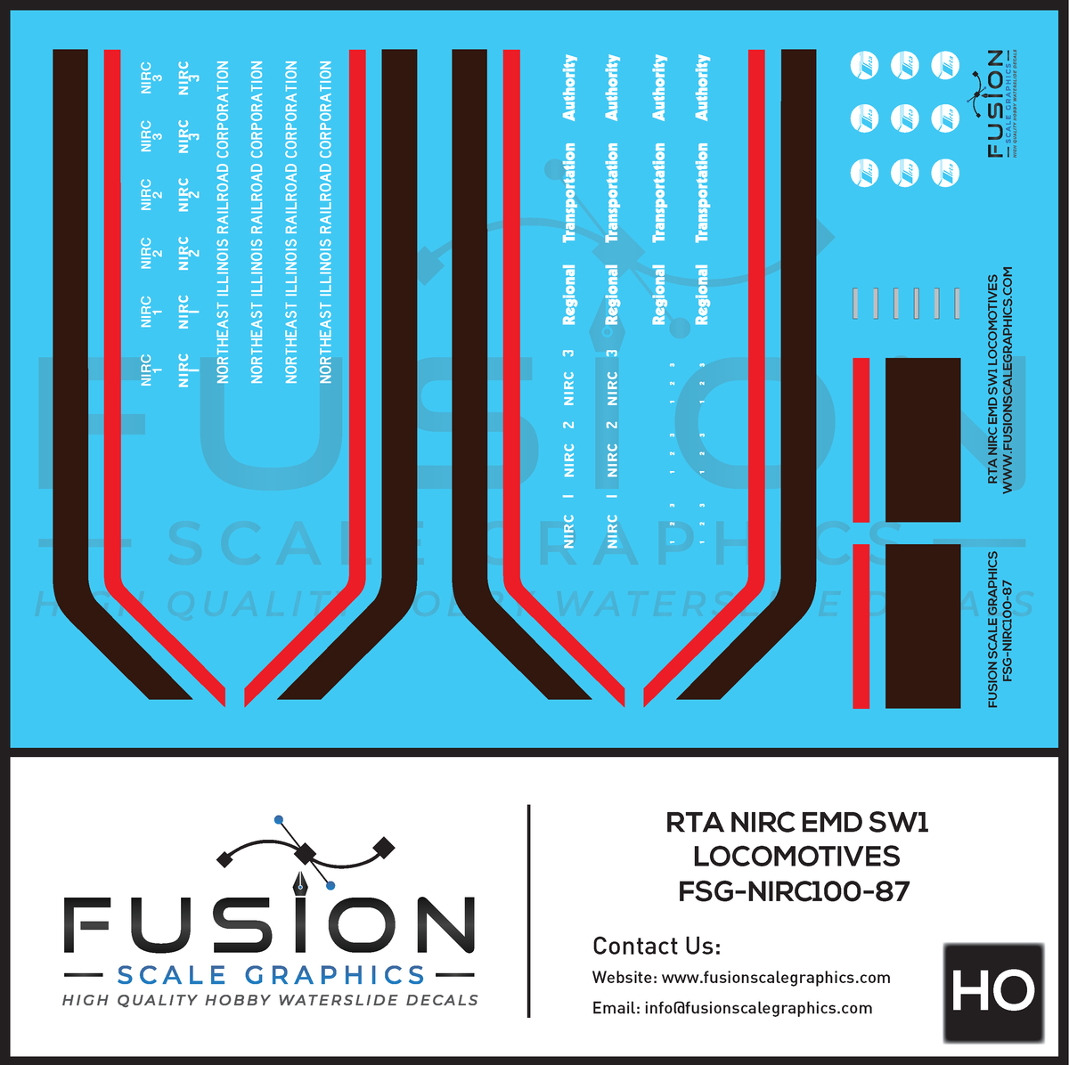 Chicago | RTA | NIRC | Railroad Decals | Decals | Trains | Model Train ...